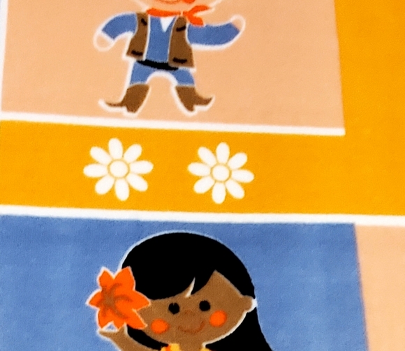 Disney Parks "It's A Small World"  Plush Throw Blanket, Colorblock 40"×60", New - Picture 11 of 15